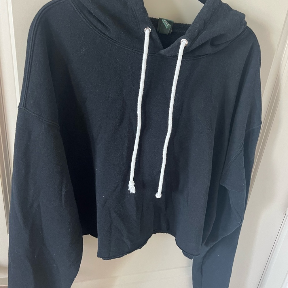 Wild Fable Black Cropped Hoodie